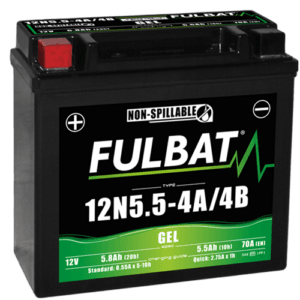 Batería de moto FULBAT 12N5,5-4A/4B GEL - 550981
