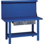 Mesa de trabajo ALYCO METALICA 1500MM  DOS CAJONES Y PANEL - 192676