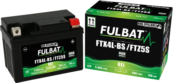 Batería de moto FULBAT YTX4L-BS YTZ5S GEL - 550671 - Imagen 3