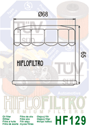 Filtro de aceite Hiflofiltro HF-129 - HF-129 - Imagen 5