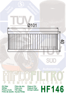 Filtro de aceite Hiflofiltro HF-146 - HF-146 - Imagen 5
