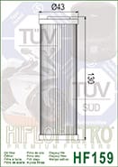 Filtro de aceite Hiflofiltro HF-159 - HF-159 - Imagen 5