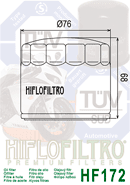 Filtro de aceite Hiflofiltro HF-172C - HF-172C - Imagen 5