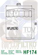 Filtro de aceite Hiflofiltro HF-174C - HF-174C - Imagen 5
