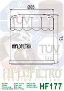 Filtro de aceite Hiflofiltro HF-177 - HF-177 - Imagen 5