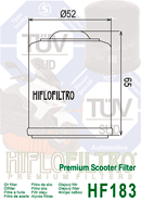 Filtro de aceite Hiflofiltro HF-183 - HF-183 - Imagen 5