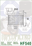 Filtro de aceite Hiflofiltro HF-540 - HF-540 - Imagen 5