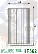 Filtro de aceite Hiflofiltro HF-562 - HF-562 - Imagen 5