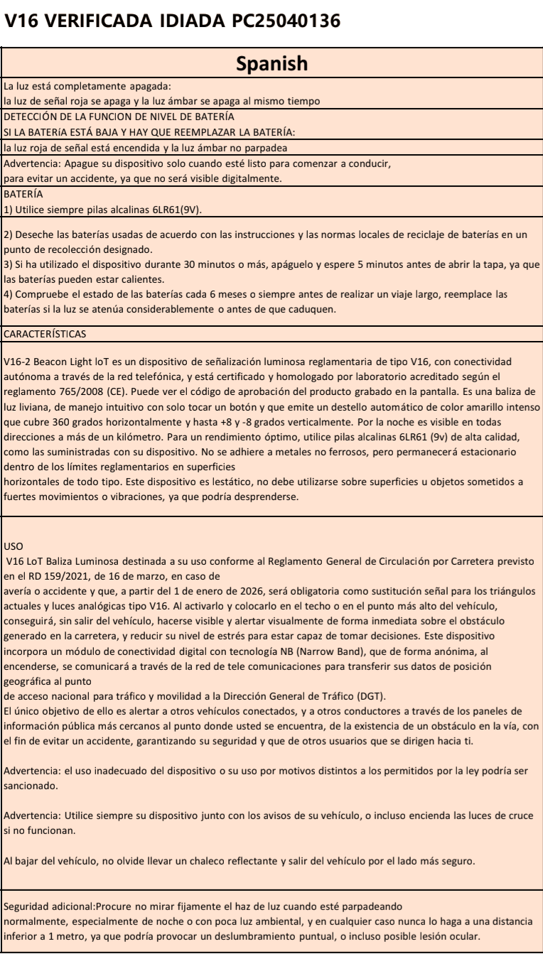 V16 DGT3.0 H RFLECT - Baliza DGT3.0 con Geolocalización - Imagen 7
