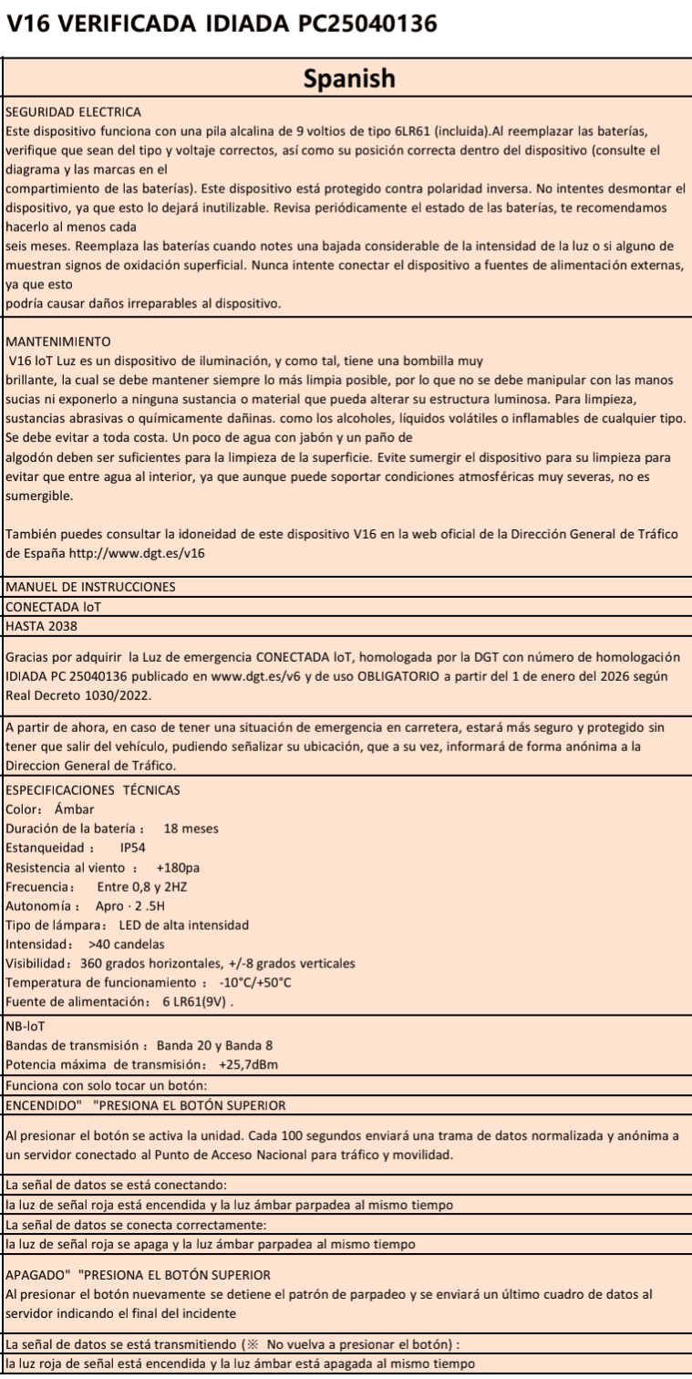 V16 DGT3.0 H RFLECT - Baliza DGT3.0 con Geolocalización - Imagen 8