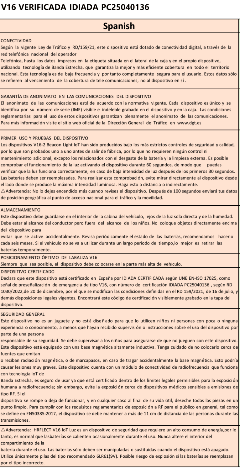 V16 DGT3.0 H RFLECT - Baliza DGT3.0 con Geolocalización - Imagen 6